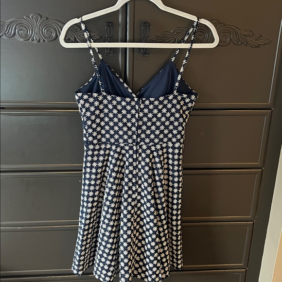 Trixxi Floral V-Neck Spaghetti Strap Dress - navy & White - Picture 3 of 4